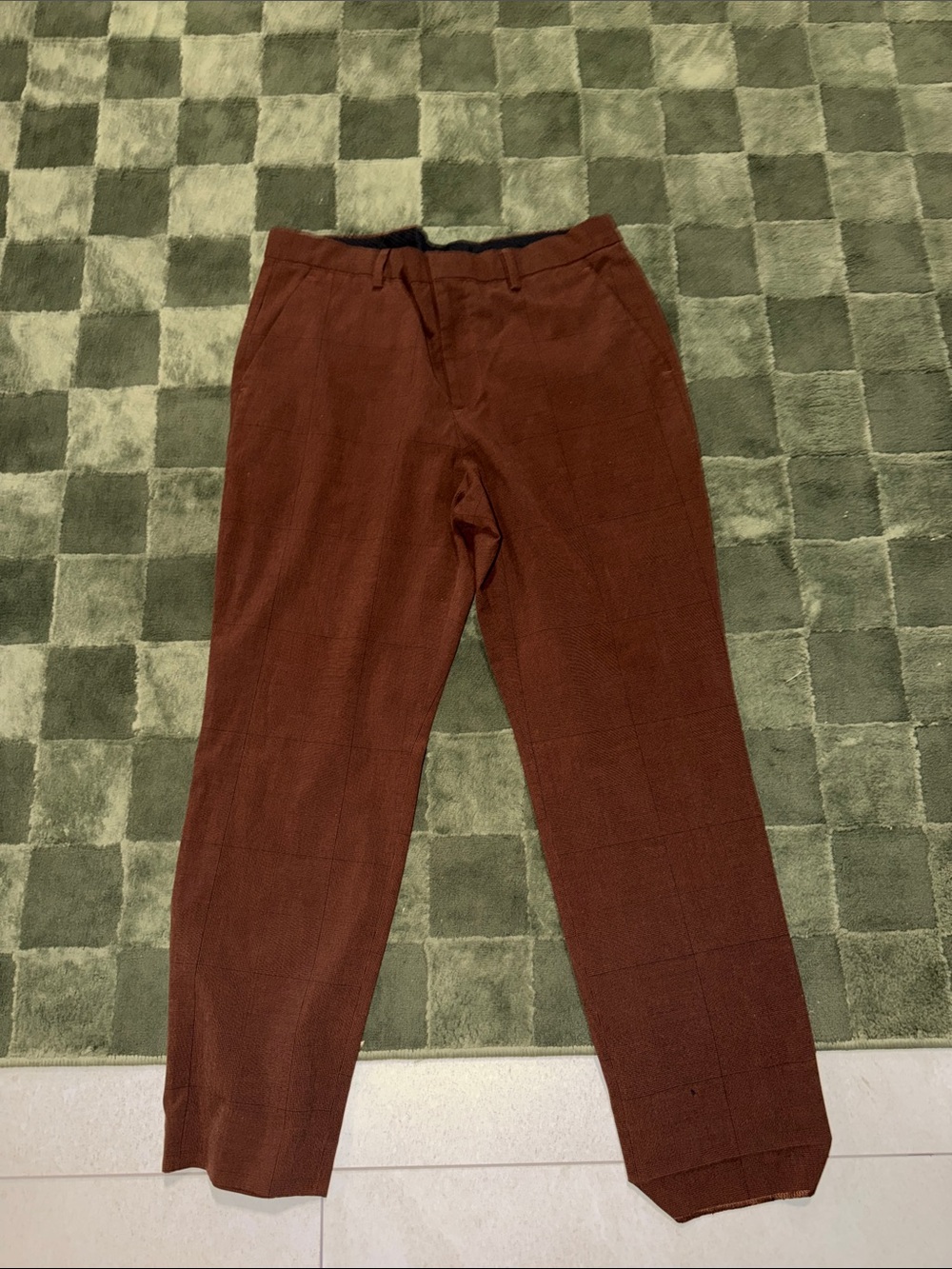 Express Men's Rust Brown Dress Pants